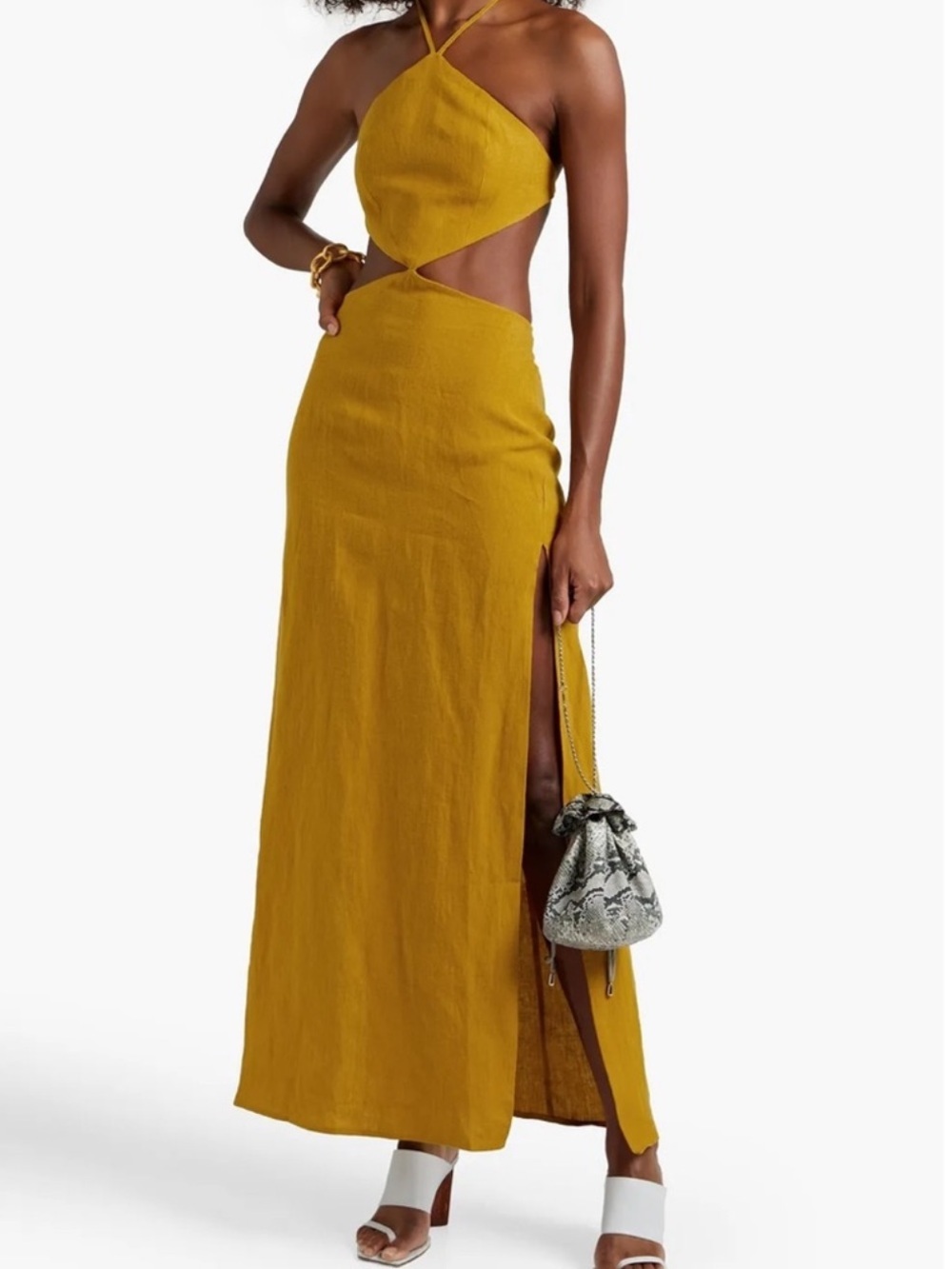 Ronny Kobo Marietta dress in canary sz XS NWT